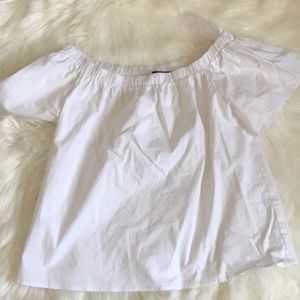 White off the shoulder top